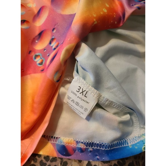 Tank Top Women's Size 3X-Large Bubble Print V-Neck Pullover 100% Polyester (AI) - Picture 4 of 5